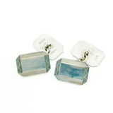 Vintage 1981 Sterling Silver Rectangular Chain Cufflinks