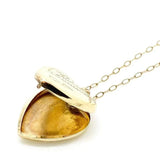 Vintage 1988 9ct Gold Heart Locket Necklace