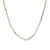 Vintage 1990s Sterling Silver Chain Choker Necklace