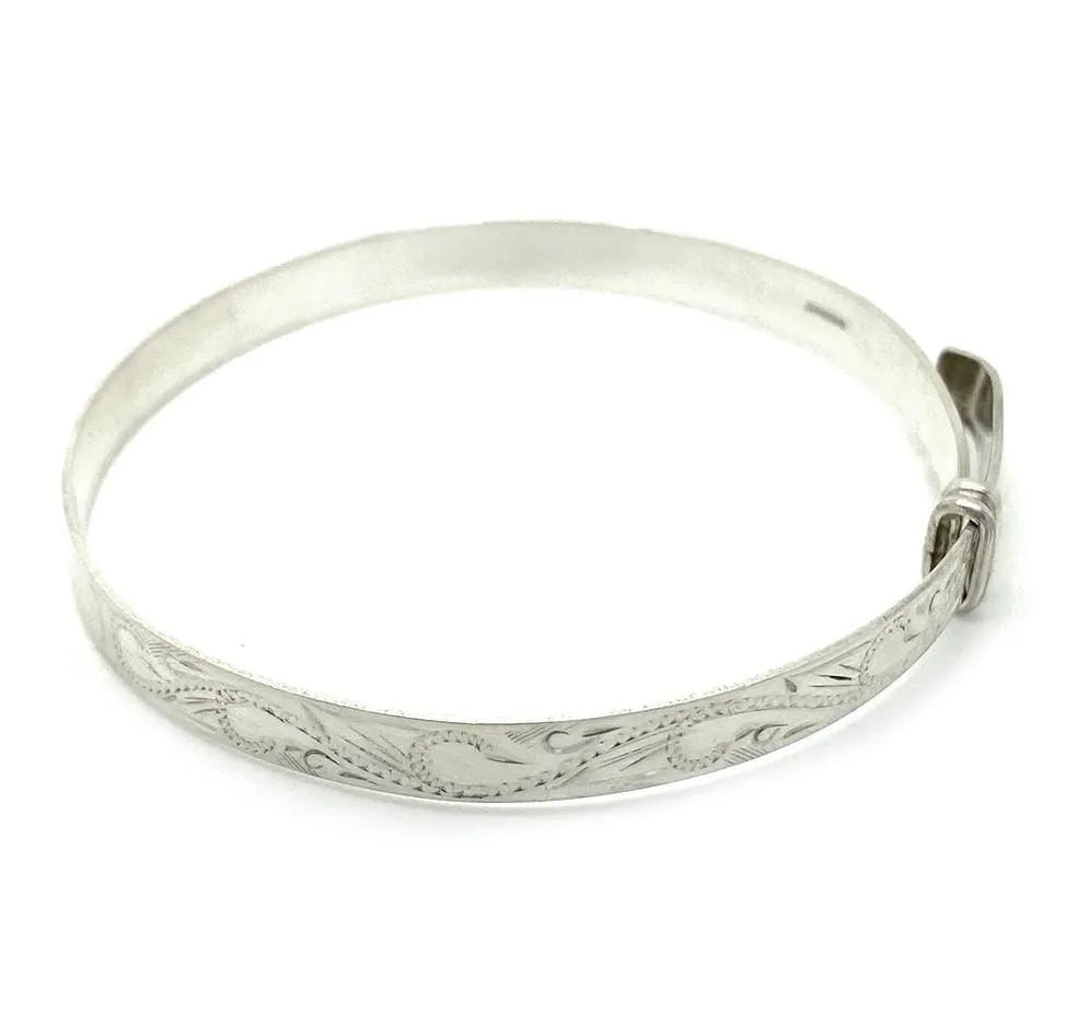 Vintage 1999 Silver Bangle Bracelet, view 3