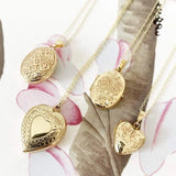Vintage 9ct Gold Celtic Style Locket Necklace