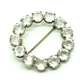 Vintage Art Deco 1920s Glass Brooch