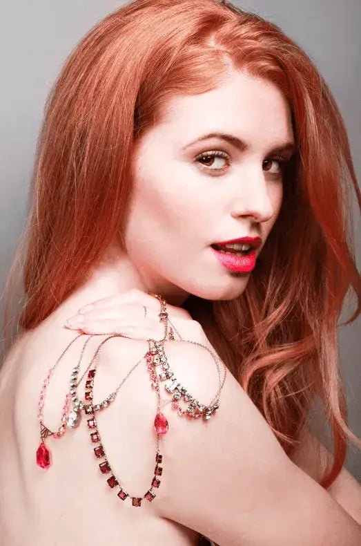 Vintage Art Deco 1920s Purple Glass Necklace