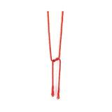 Vintage Art Deco 1920s Red Beaded Sautoir Lariat Necklace