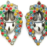 Vintage Art Deco 1930s Bohemian Czech Dress Clips
