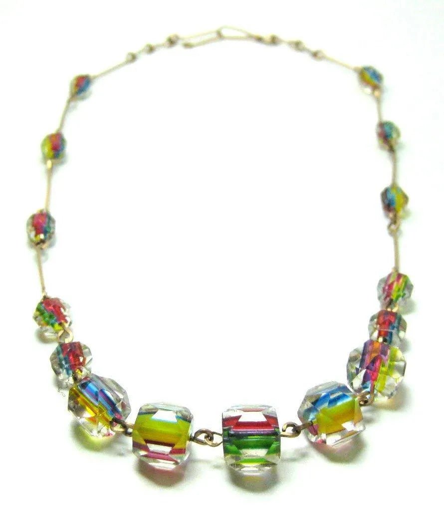 Vintage Art Deco Gold Necklace, view 6