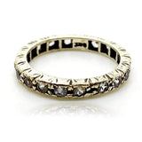Vintage CZ 9ct Gold Full Eternity Band Ring