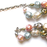Vintage Faux Pearl Pastel Necklace
