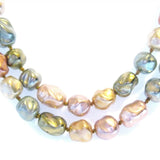 Vintage Faux Pearl Pastel Necklace