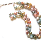 Vintage Faux Pearl Pastel Necklace