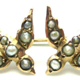 Vintage Gold Swallow Bar Brooch
