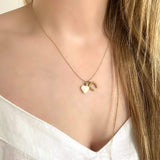 Vintage Love and Luck Charm 9ct Gold Heart Necklace