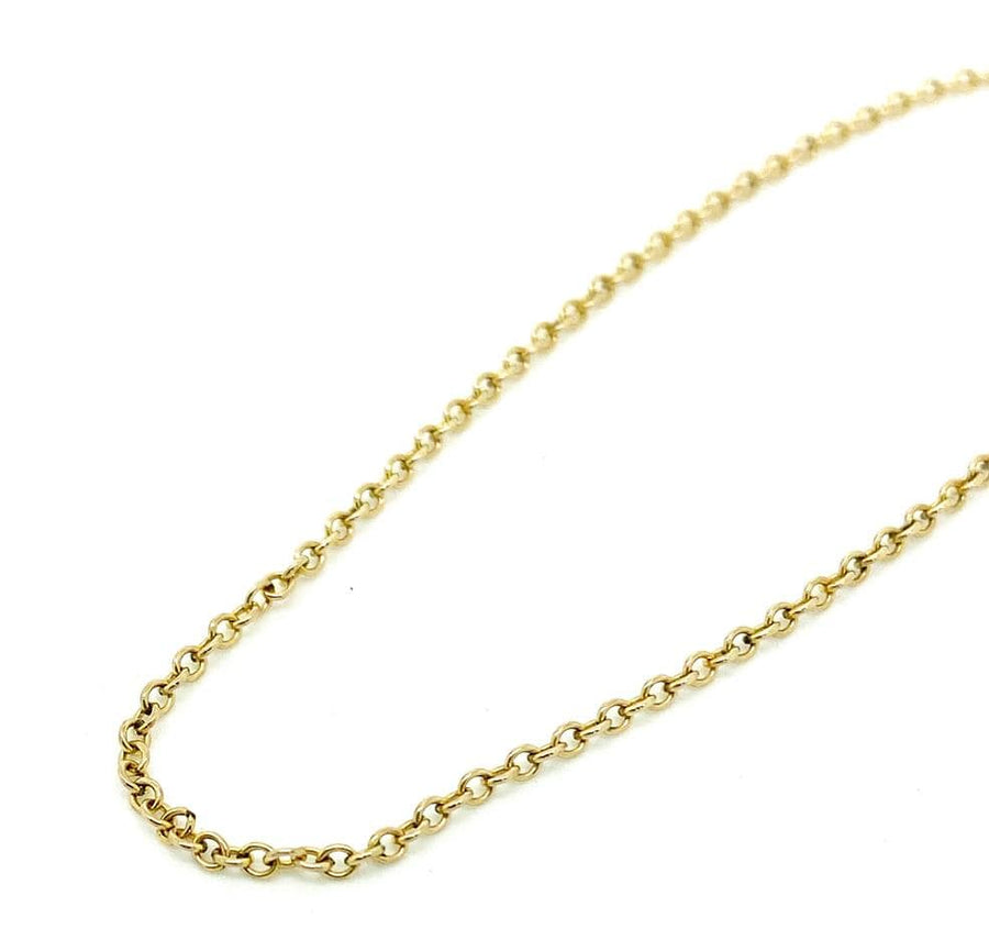 VINTAGE Necklace Vintage 9ct Yellow Gold Chain Necklace