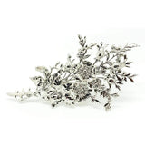 Vintage Silver Flower Bouquet Brooch