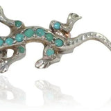 Vintage Silver Lizard Brooch