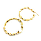 Vitnage 1990s Italian 9ct Gold Hoop Earrings