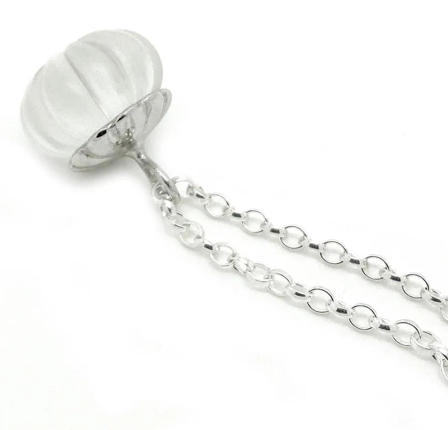 Wren Sterling Silver Rock Crystal Necklace